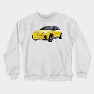 Renault 5 Electric Concept Cartoon Crewneck Sweatshirt